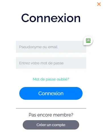 Connexion des membres du LUCKY ELF CASINO